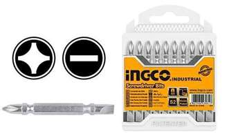 ست 10عددی سر پیچ گوشتی تخت-چهار سو 65م م