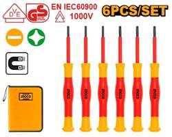 ست پیچ گوشتی 6 عددی ریز عایق برق